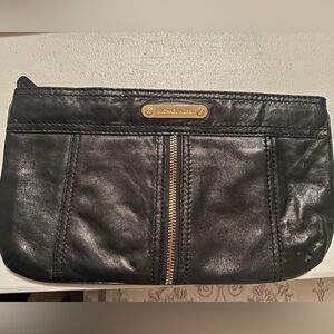 MICHAEL Michael Kors black Lambskin leather clutch